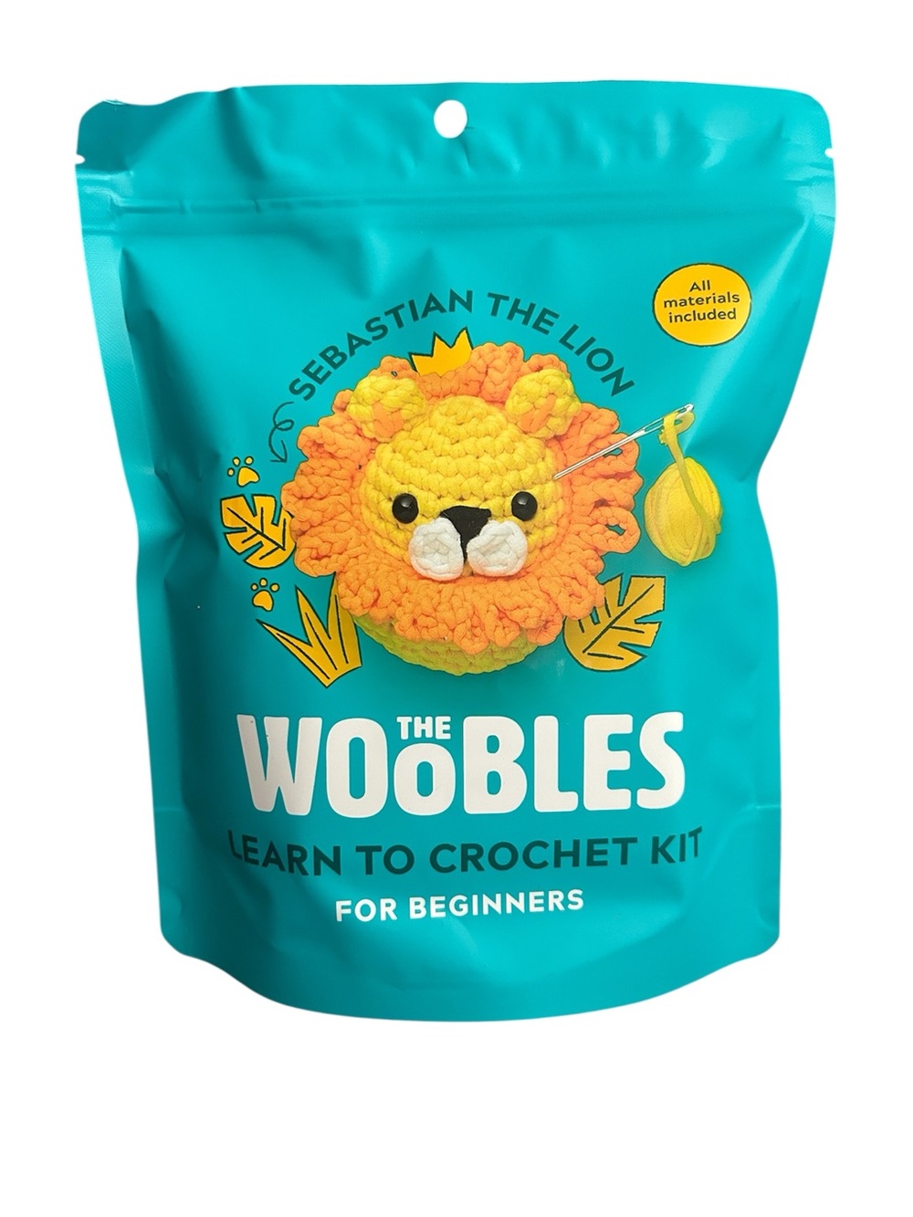 The Woobles Sebastian the Lion Crochet Kit - Picture 2 of 4